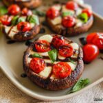 Air Fryer Caprese Portobello Mushrooms