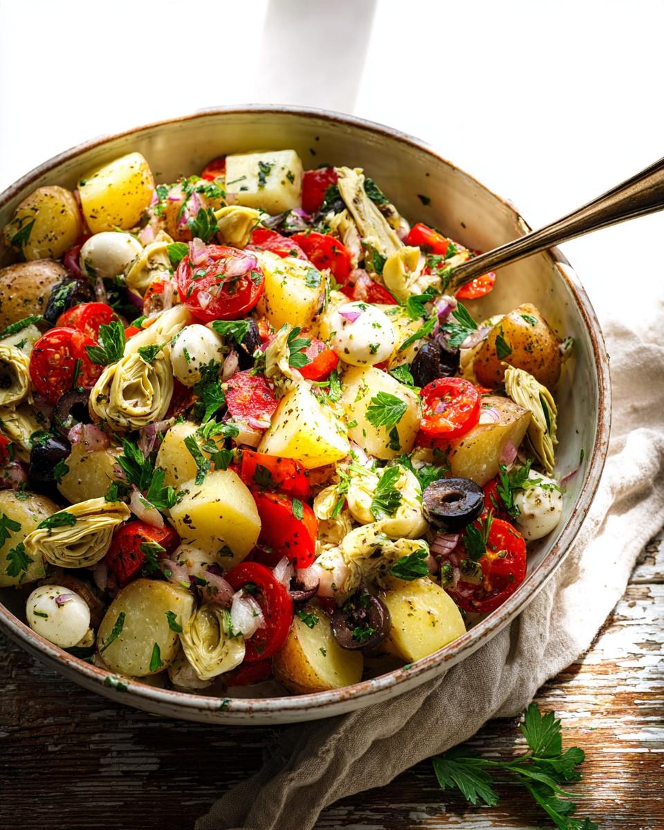 Antipasto Potato Salad: One-Bowl Perfect Summer Side 3 Antipasto Potato Salad - detail 1