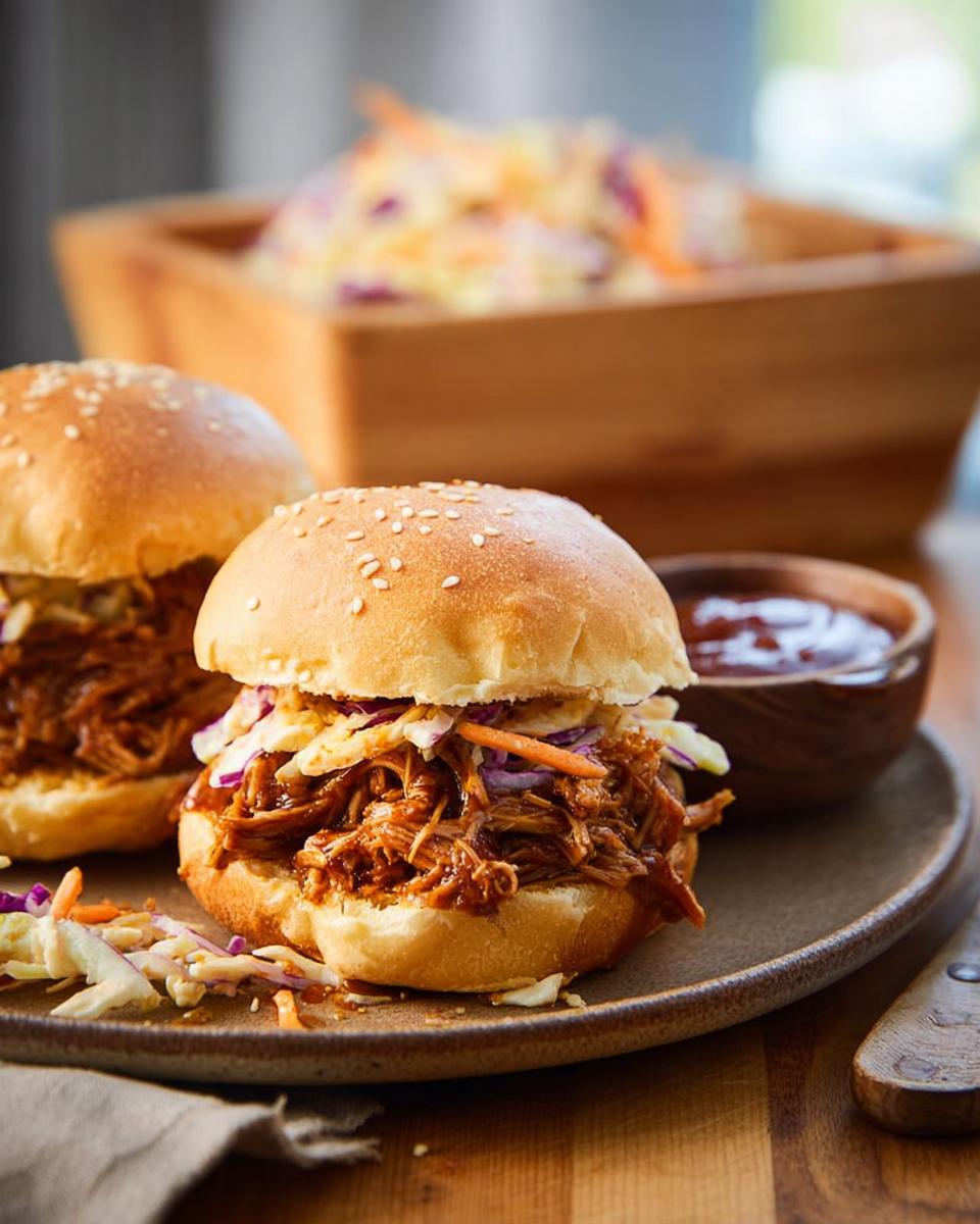 Apple Cider BBQ Pulled Chicken Sliders - detail 1