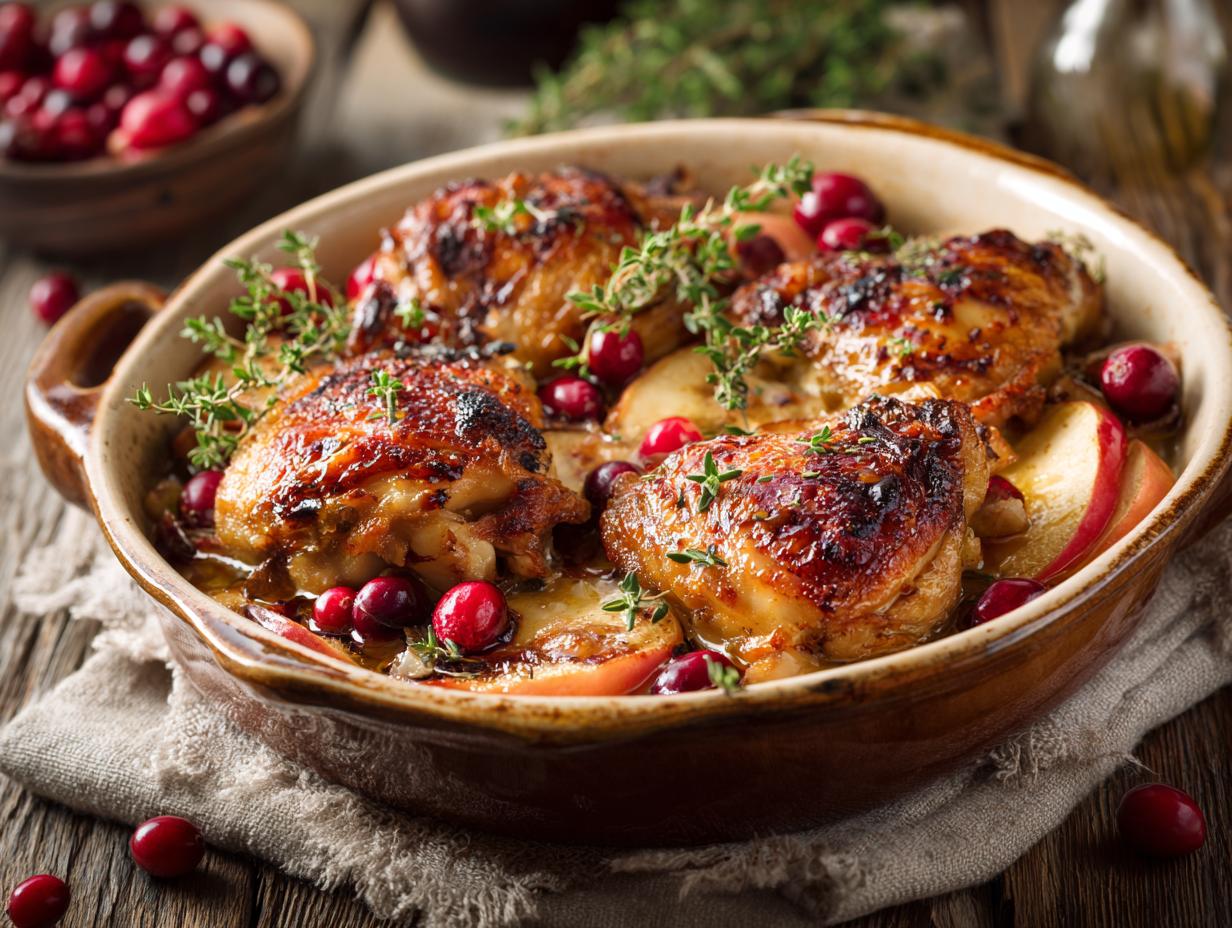 Apple & Cranberry Roasted Chicken