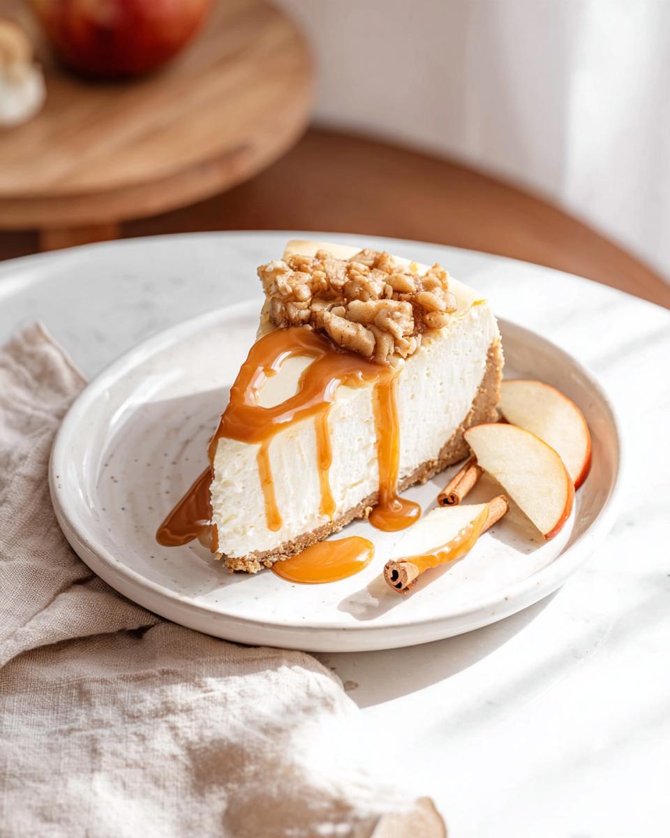 Incredible 5-Step Caramel Apple Cheesecake 3 Caramel Apple Cheesecake - detail 1