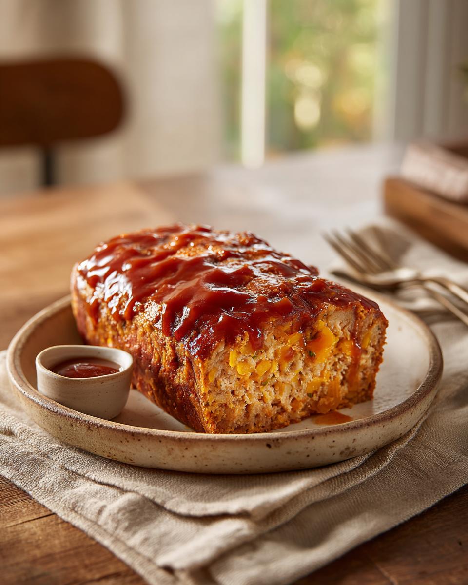 Cheddar-Stuffed Sweet Potato BBQ Turkey Meatloaf Easy 1 Pan 3 Cheddar-Stuffed Sweet Potato BBQ Turkey Meatloaf - detail 1
