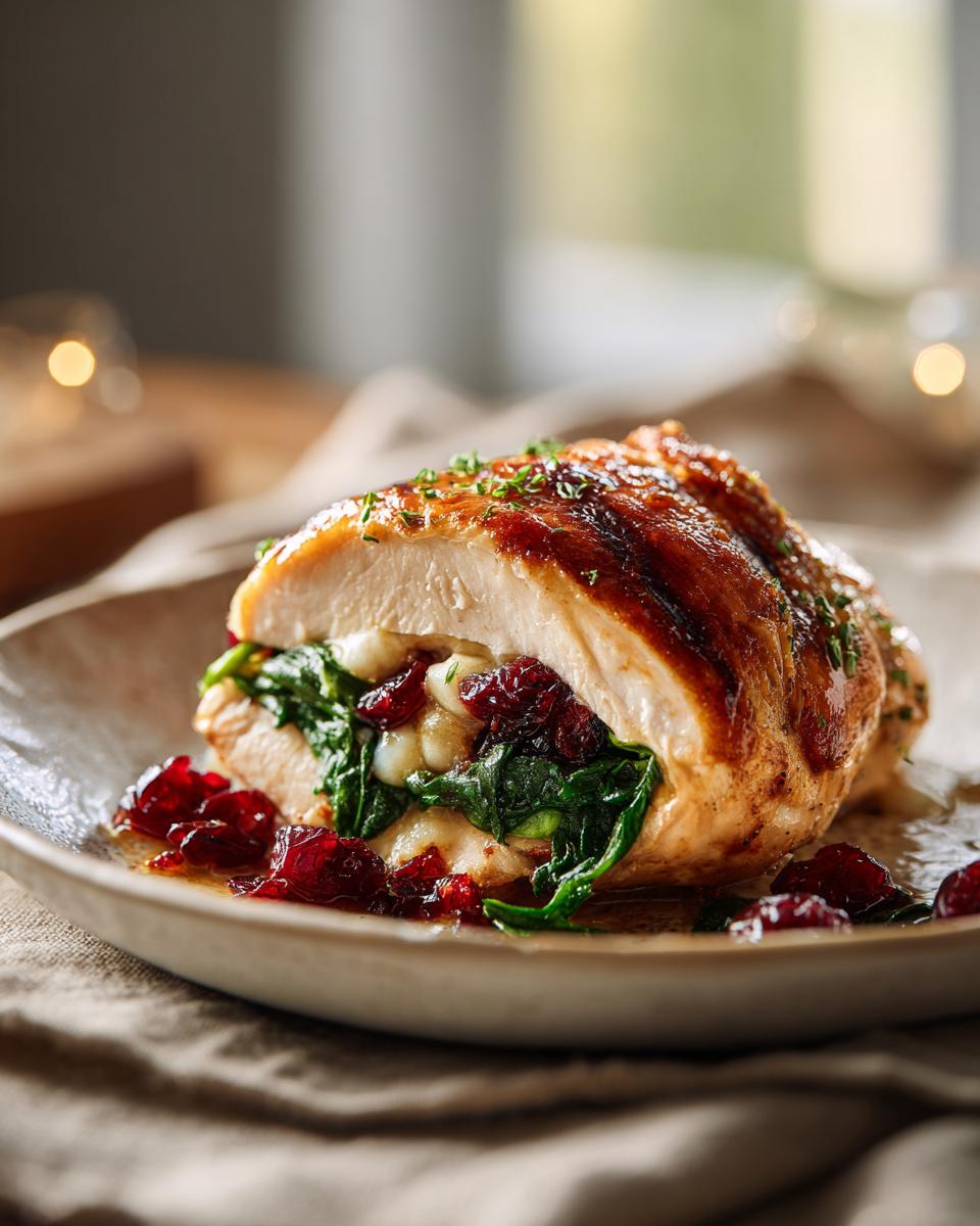 Cranberry Brie Stuffed Chicken: 30-Minute Amazing Dinner 3 Cranberry Brie Stuffed Chicken - detail 1