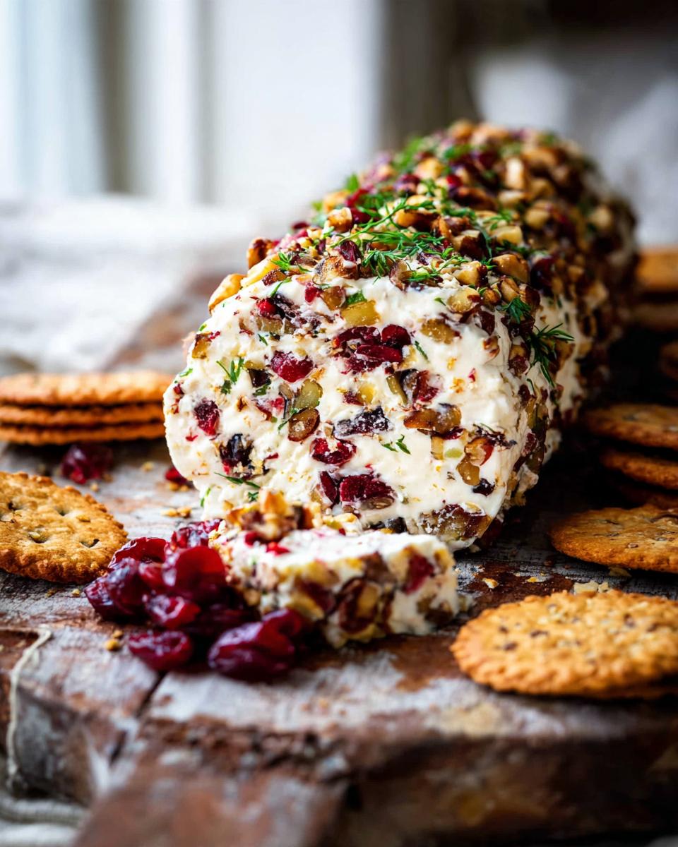 Cranberry Walnut Cheese Log - detail 1