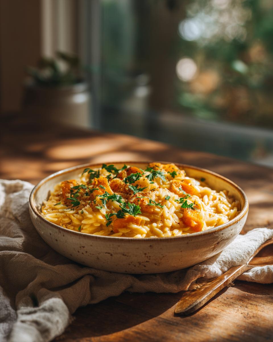 Creamy Butternut Squash Orzo - detail 1