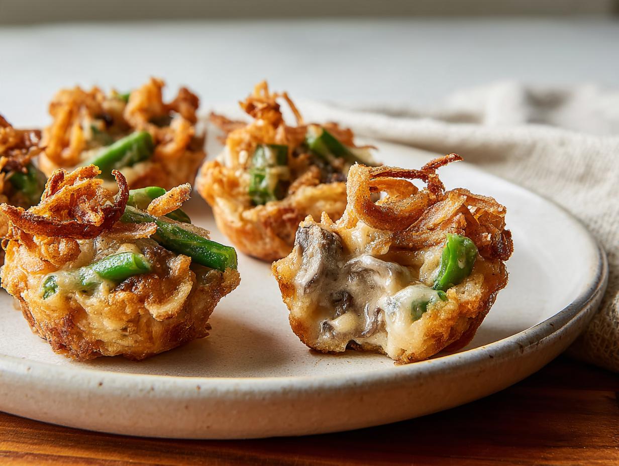 Green Bean Casserole Bites