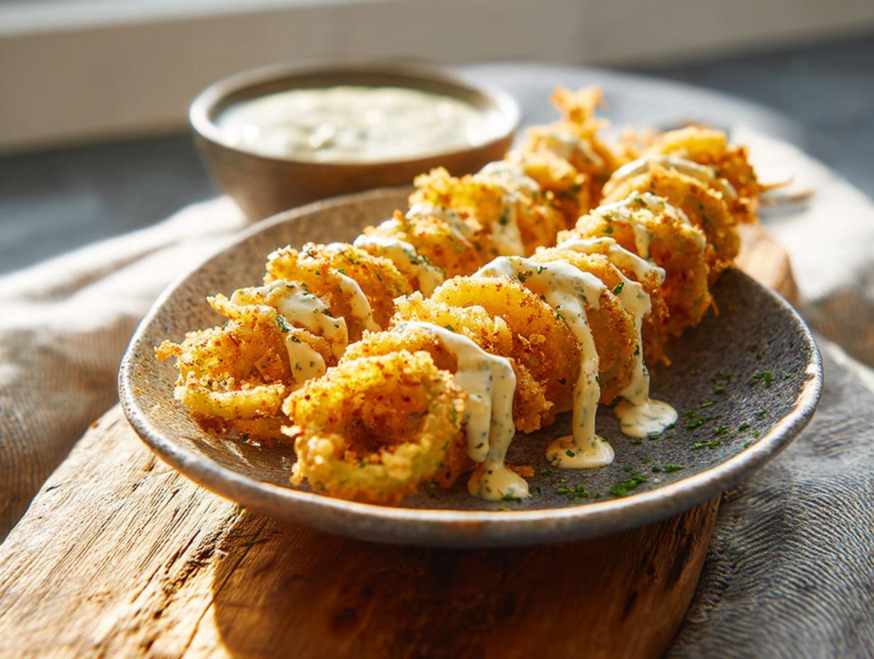 Hot Fried Pickle Spirals
