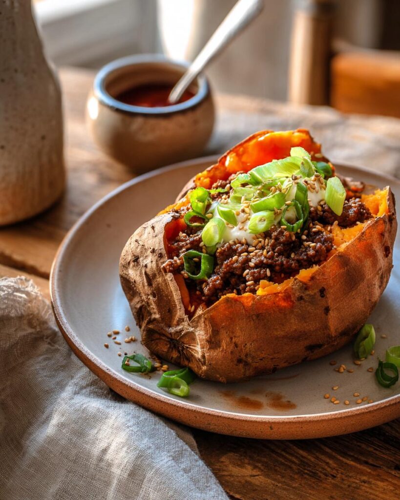 Cozy 1-Hour Korean BBQ Beef-Stuffed Sweet Potatoes 3 Korean BBQ Beef-Stuffed Sweet Potatoes