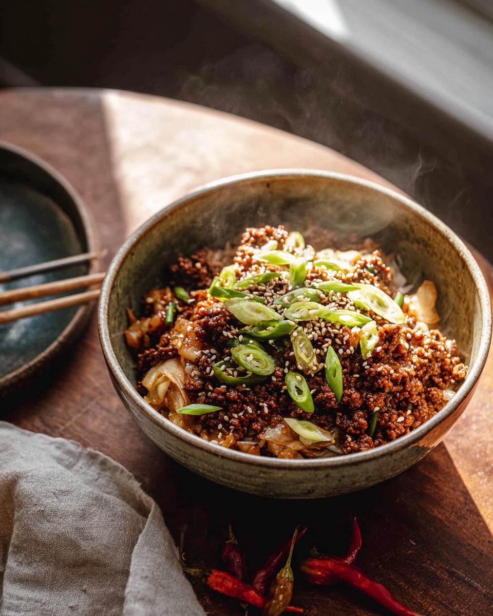Korean Beef Cabbage Bowls with Gochujang: 25-Minute Easy 3 Korean Beef Cabbage Bowls with Gochujang - detail 1