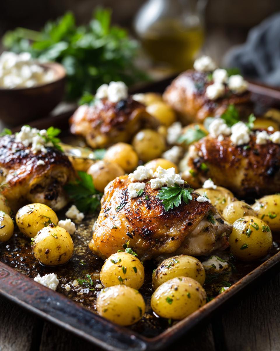 Lemony Chicken & Potatoes With Feta - detail 1
