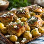 Lemony Chicken & Potatoes With Feta