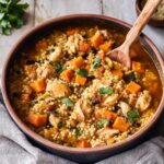 One Pot Moroccan-Spiced Chicken Stew with Sweet Potato & Couscous 4 One Pot Moroccan-Spiced Chicken Stew with Sweet Potato & Couscous