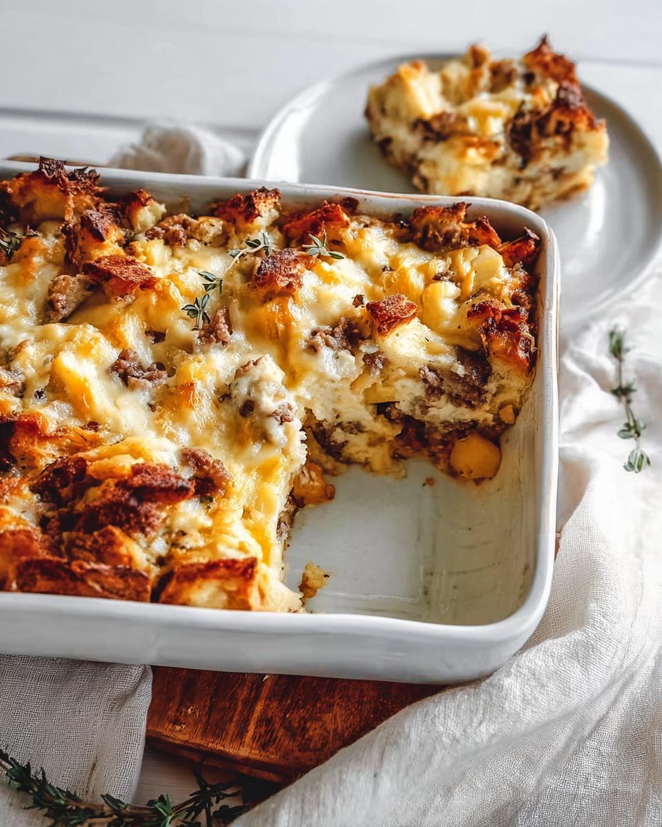 1 Best Savory Apple, Cheddar & Turkey Breakfast Strata 3 Savory Apple, Cheddar & Turkey Breakfast Strata - detail 1