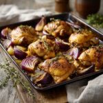 Sheet-Pan Roasted Red Onion Chicken: 1 Pan Crispy & Juicy 4 Sheet-Pan Roasted Red Onion Chicken
