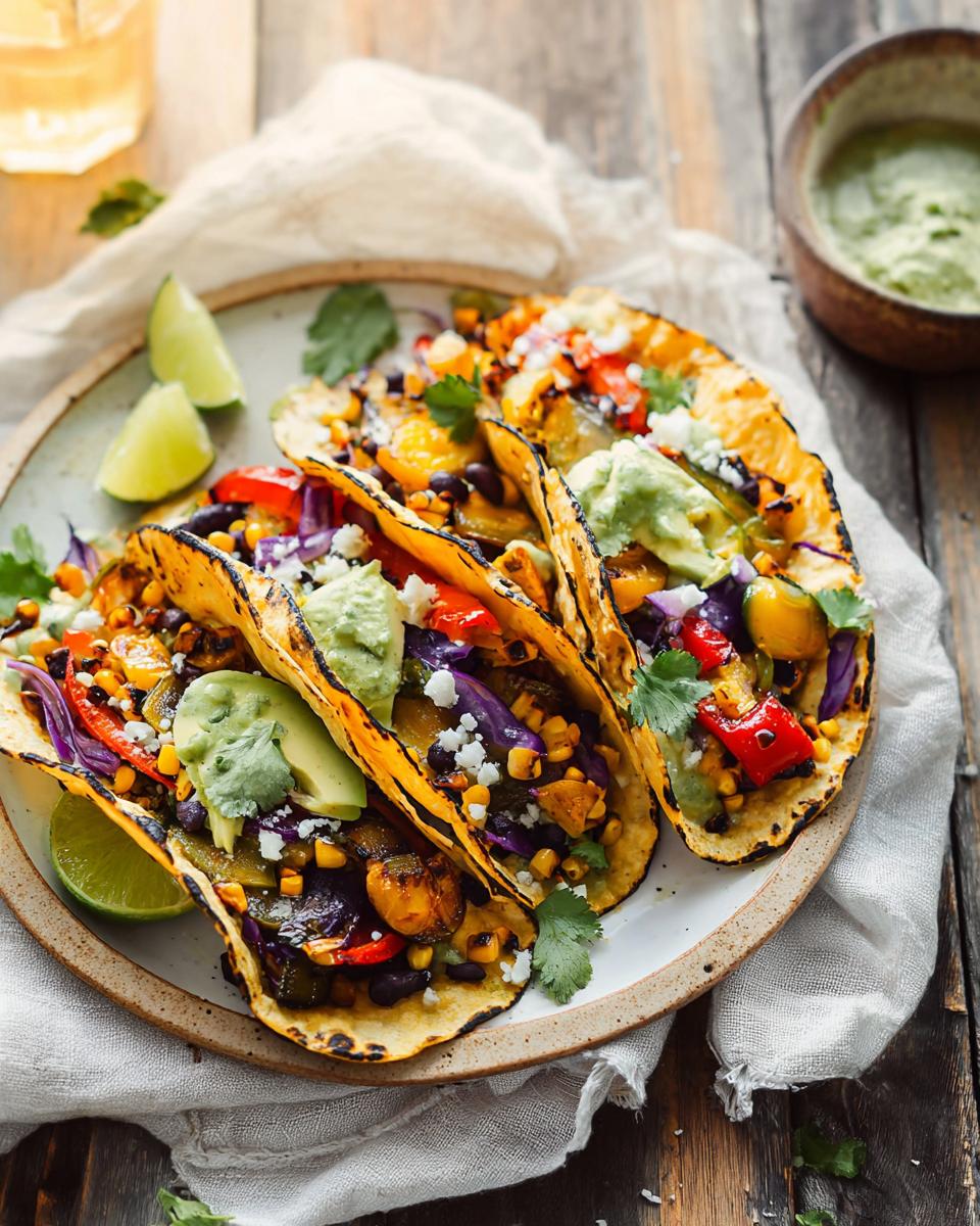 Sheet Pan Roasted Veggie Tacos in 35 Min 3 Sheet Pan Roasted Veggie Tacos - detail 1