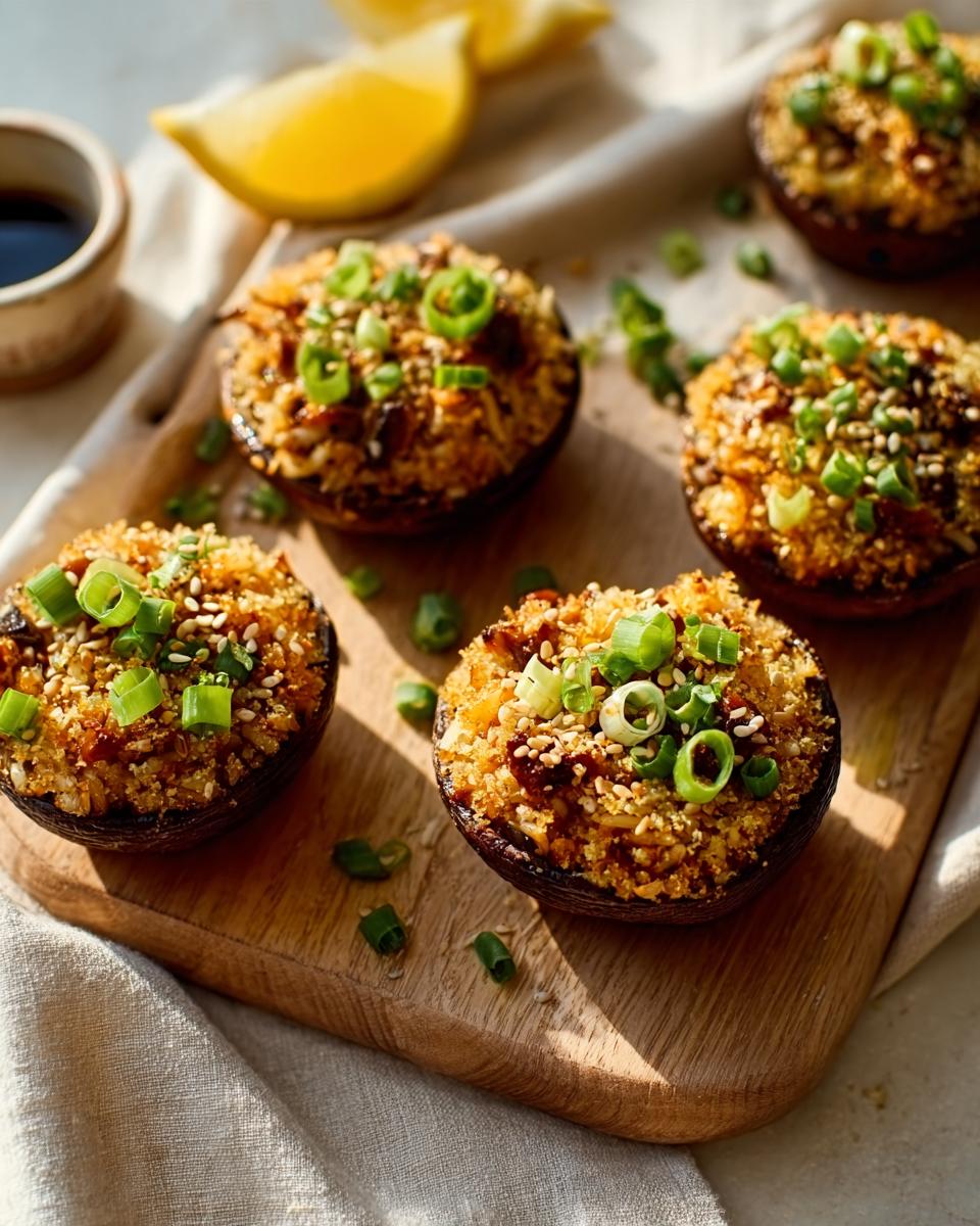 30-Minute Irresistible Stuffed Mushroom Crispy Rice Cups 3 Stuffed Mushroom Crispy Rice Cups - detail 1