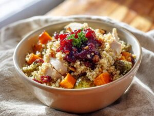 Home 6 Thanksgiving Grain Bowls with Turkey & Cranberry