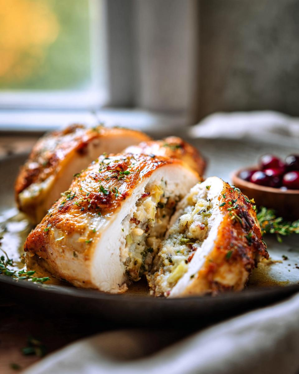 Thanksgiving Stuffed Chicken Breast: 40-Min Delicious Feast 3 Thanksgiving Stuffed Chicken Breast - detail 1