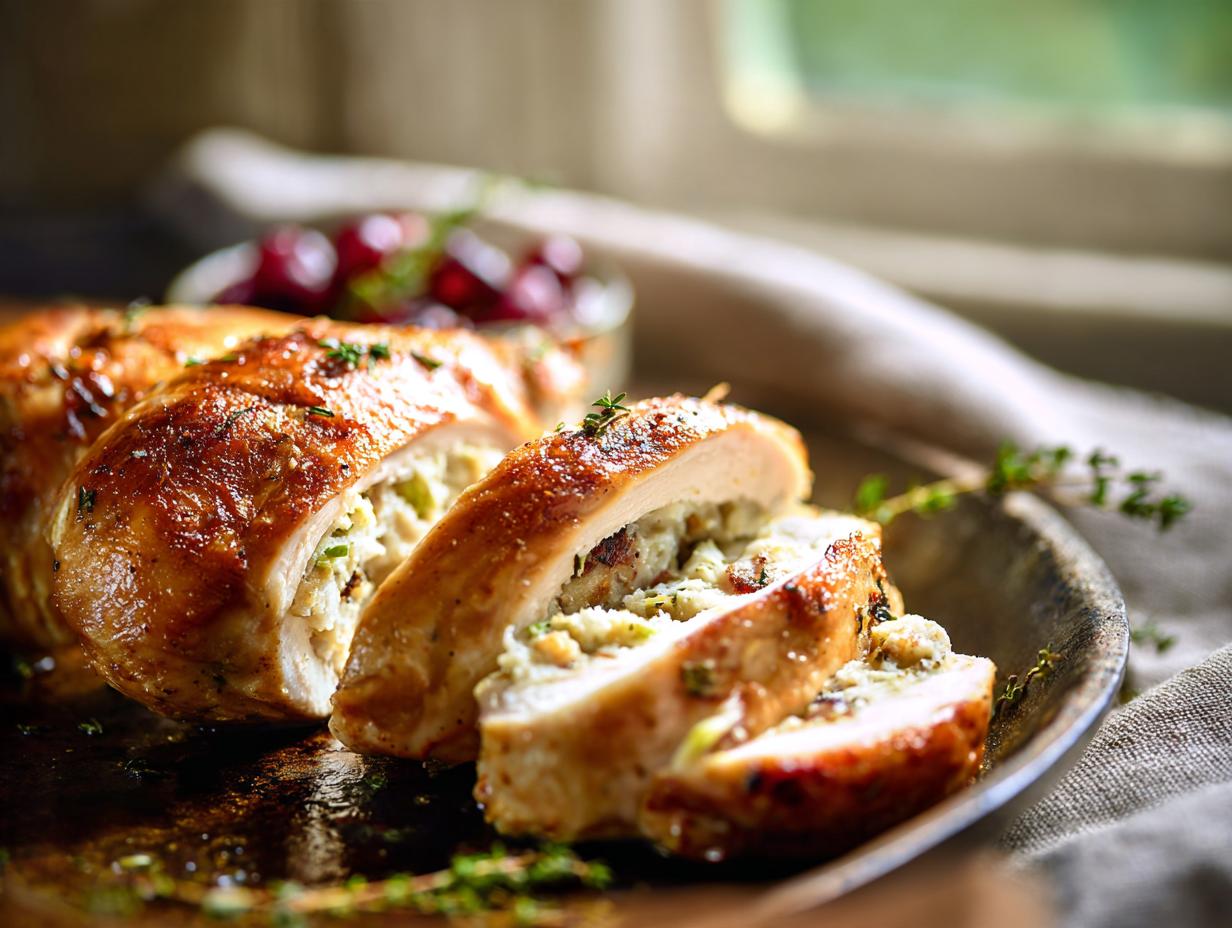 Thanksgiving Stuffed Chicken Breast