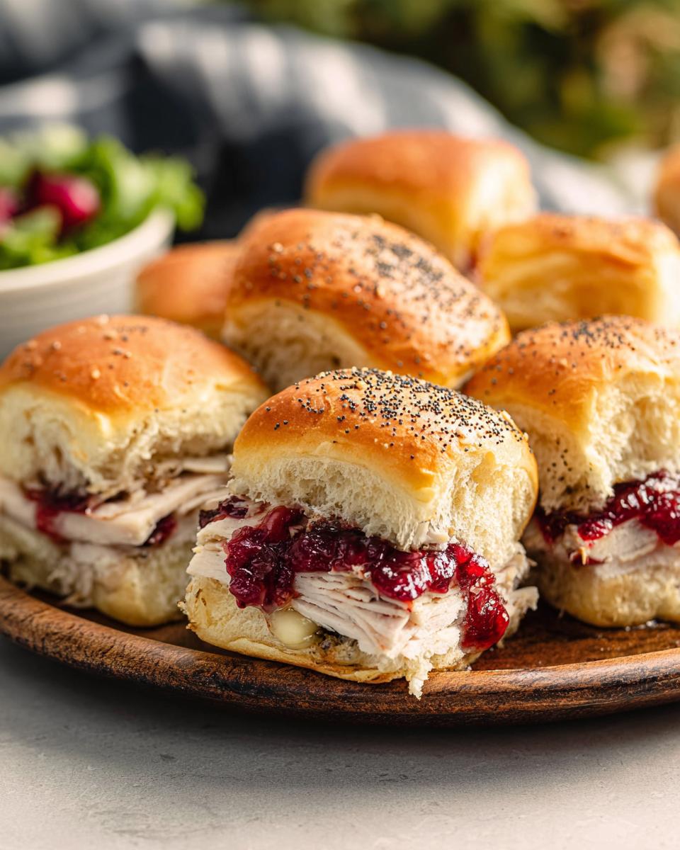 Turkey, Cranberry & Brie Sliders: 20-Minute Bliss 3 Turkey, Cranberry & Brie Sliders - detail 1