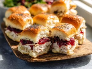 Home 7 Turkey, Cranberry & Brie Sliders