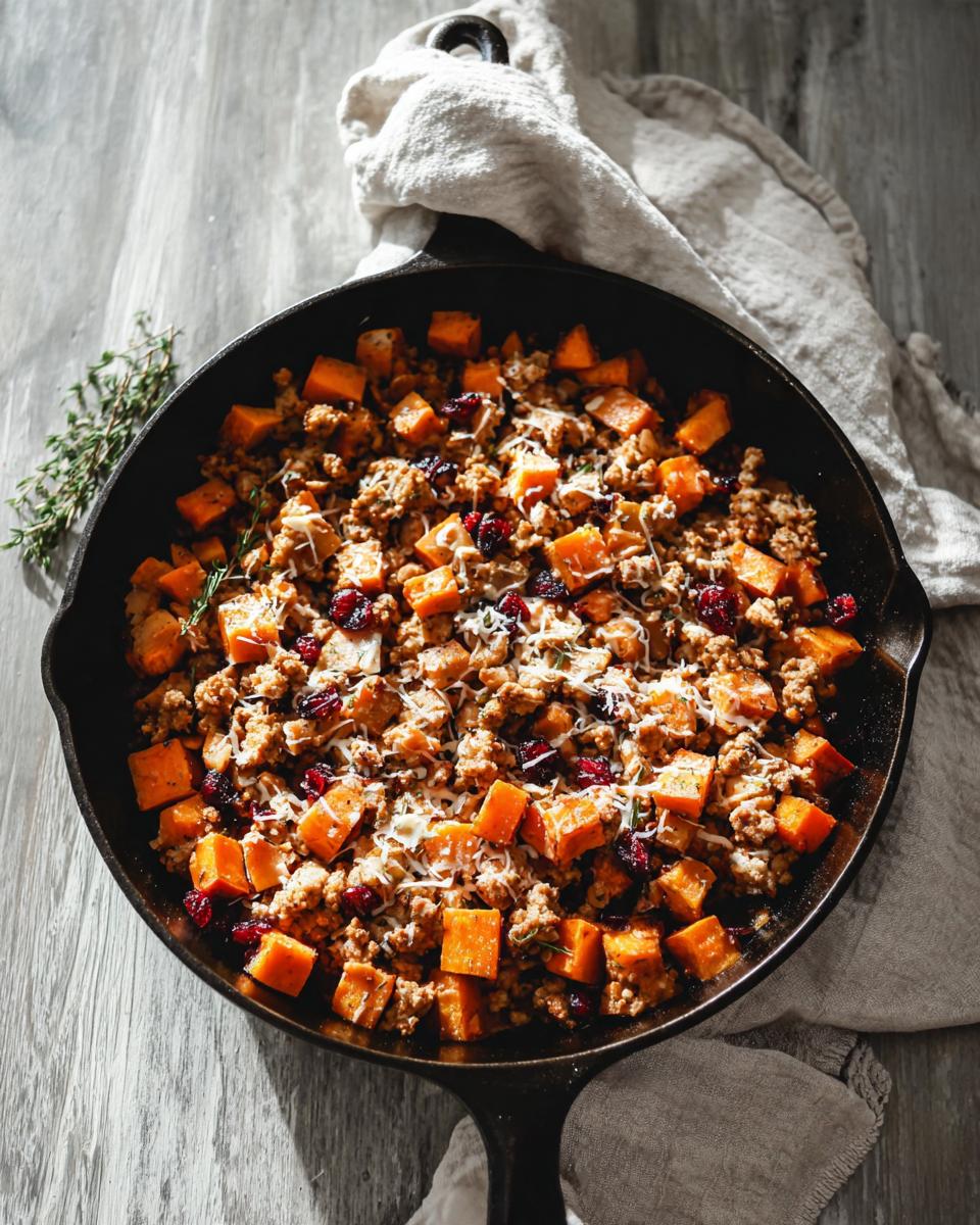 Turkey, Sweet Potato & Cranberry Skillet Perfect 30-Min 3 Turkey, Sweet Potato & Cranberry Skillet - detail 1