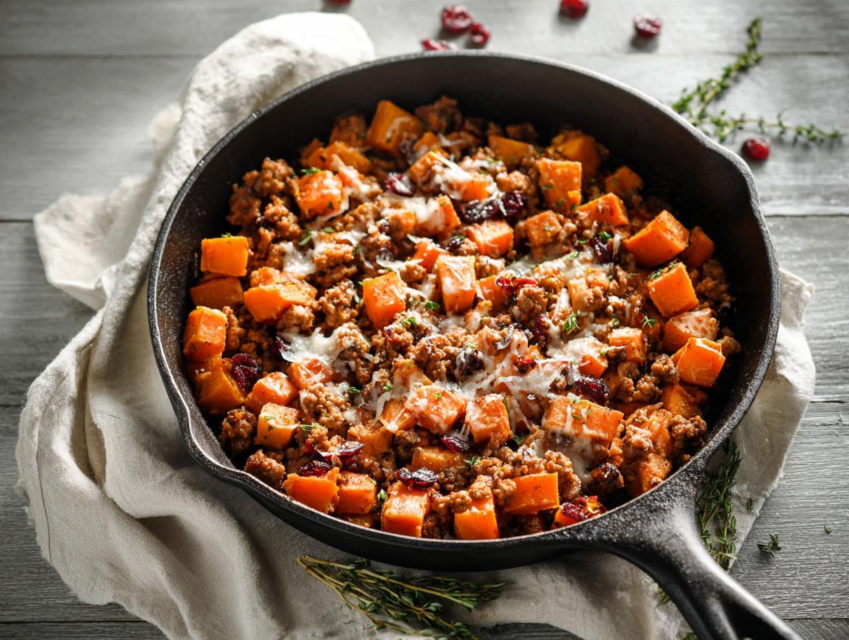 Home 12 Turkey, Sweet Potato & Cranberry Skillet