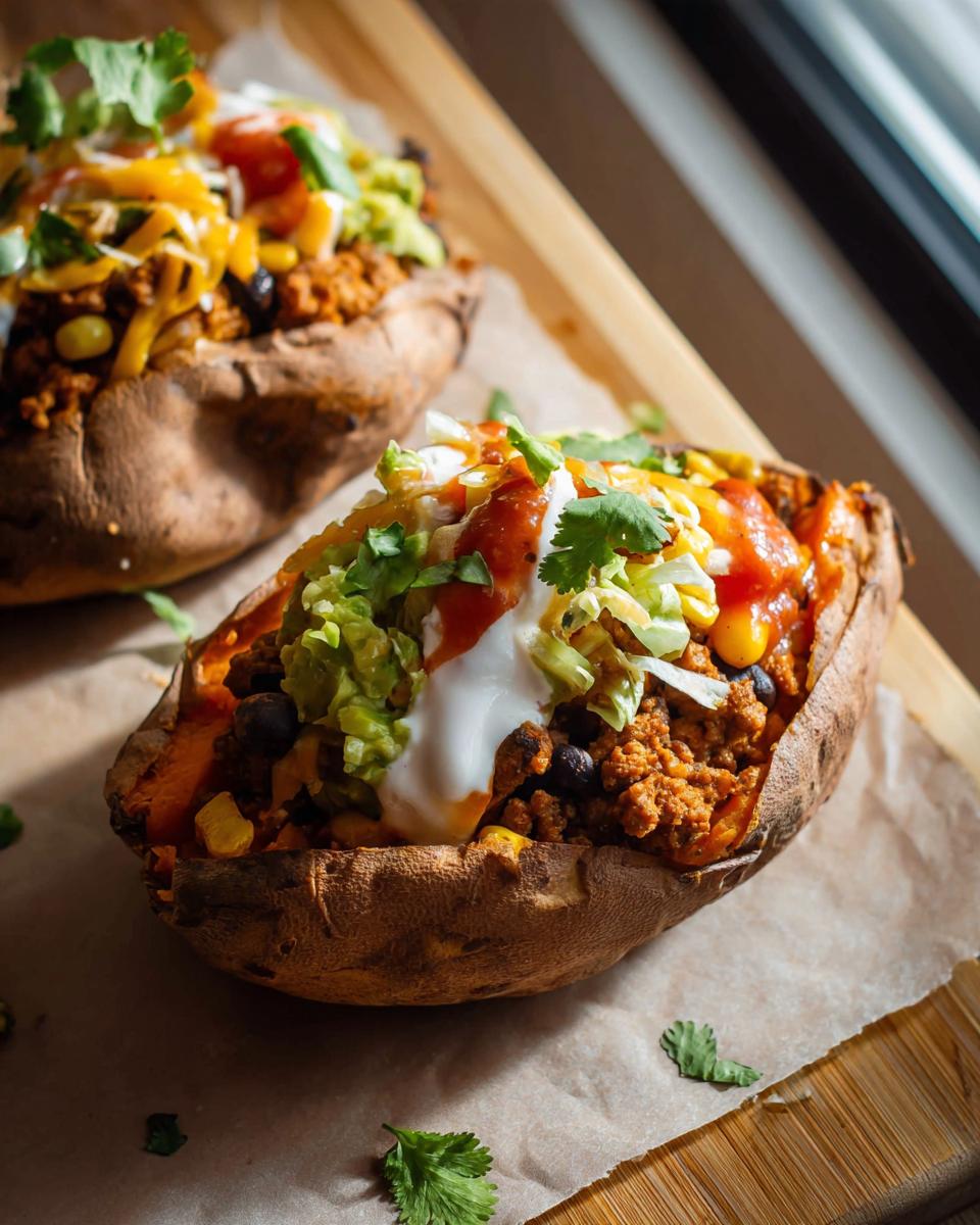 Best Turkey Taco Sweet Potato Boats in 40 Minutes 3 Turkey Taco Sweet Potato Boats - detail 1